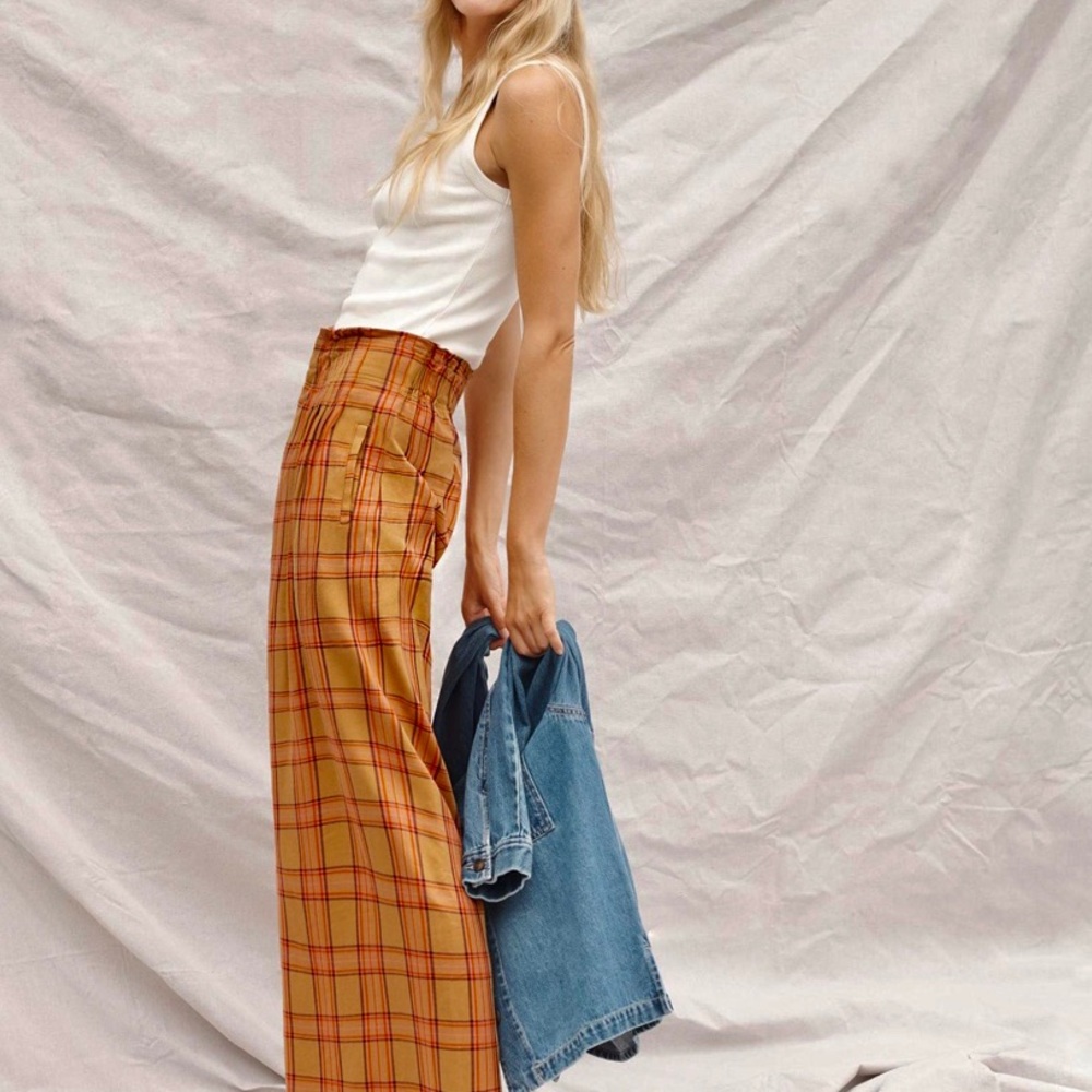 Anthropologie Plaid Pants